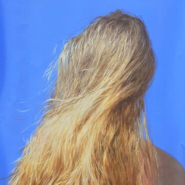 Women back with blond hair